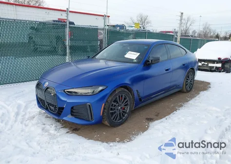 2023 BMW I4 M50 from USA, damaged, VIN WBY33AW02PFP09021